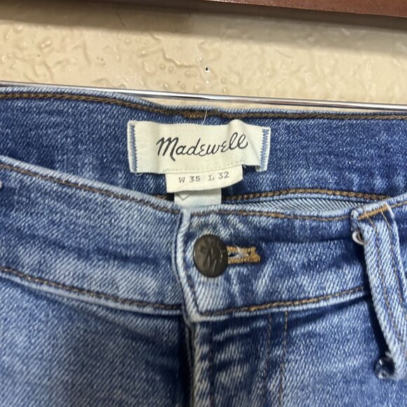 Madewell Mens Athletic Slim Authentic Flex Jeans Bleecker Wash Size 35/32 - Picture 3 of 7